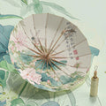 16 Bone Color Glue Gold Aluminum Alloy Skeleton New Chinese Retro Sun Protection and UV Protection Folding Umbrella