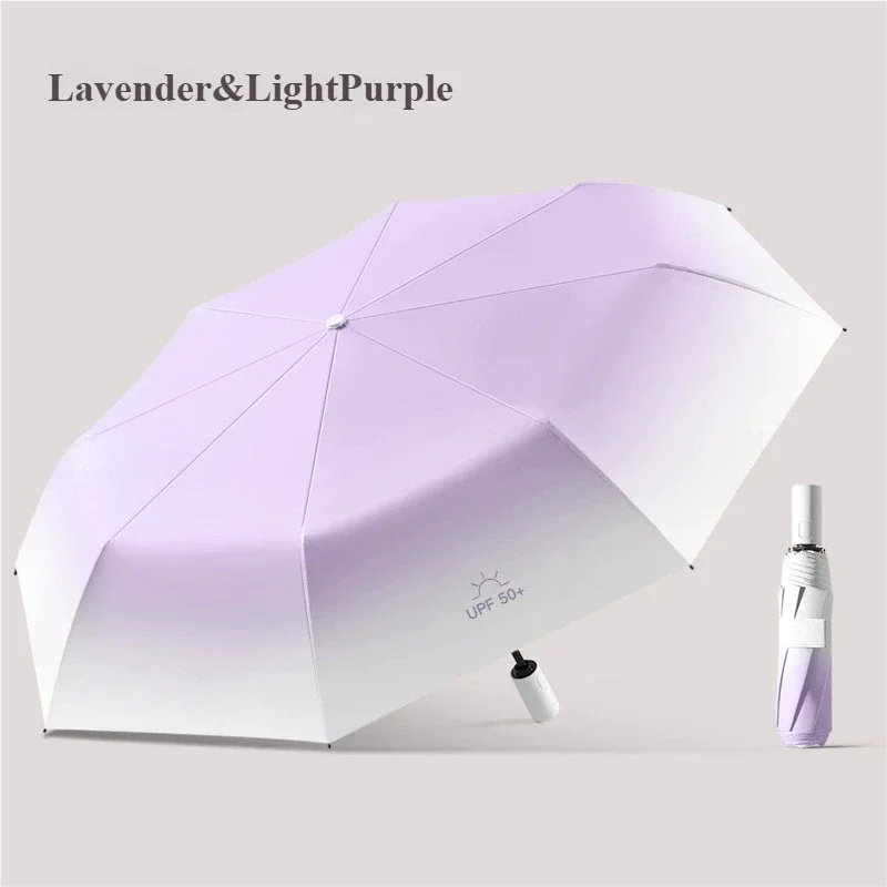 Premium Automatic Umbrella Gradient Color Sun & Rain Dual Use Parasol