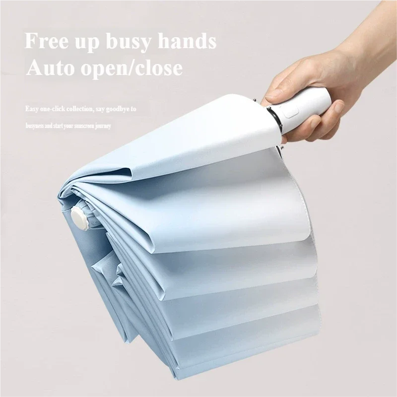 Premium Automatic Umbrella Gradient Color Sun & Rain Dual Use Parasol