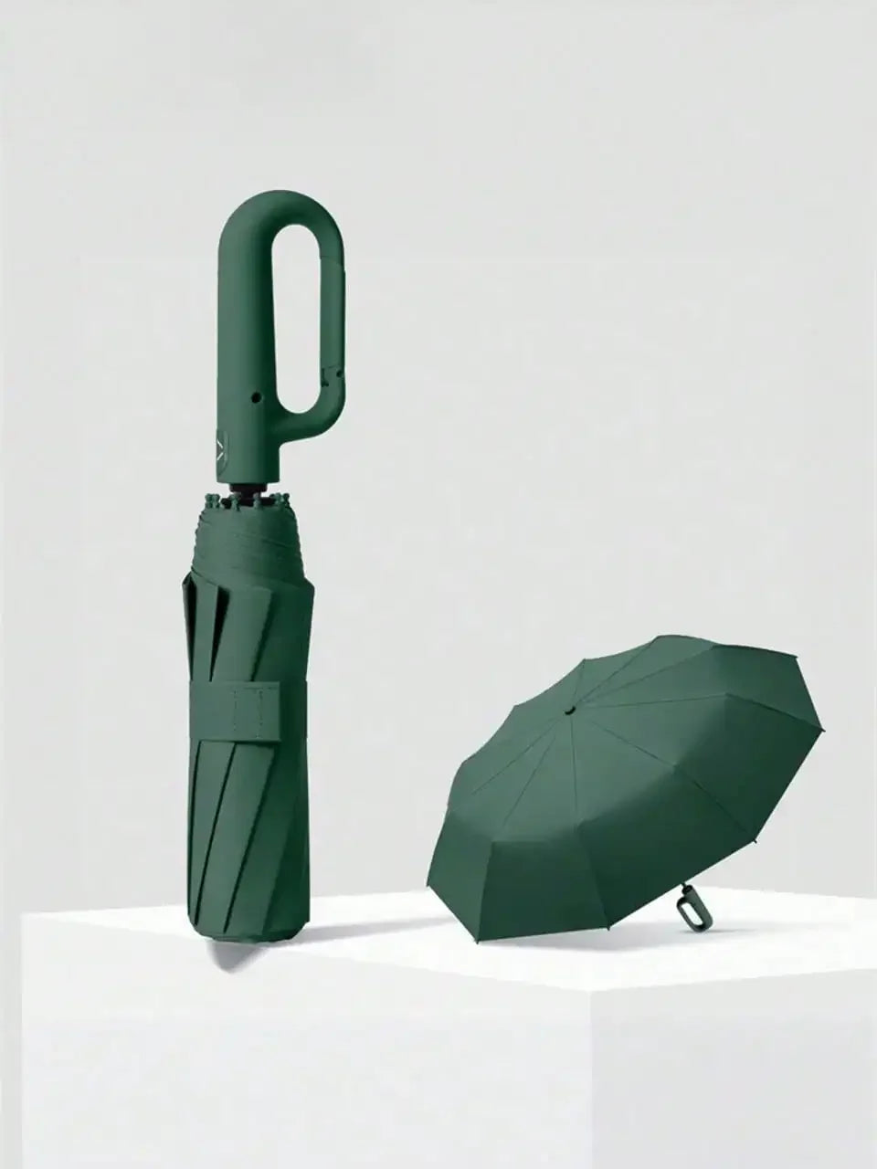 1PC 10 Bone Automatic Buckle Oversized Fully Automatic Umbrella, Thickened And Reinforced Men's/Women's Foldable Sun Protection