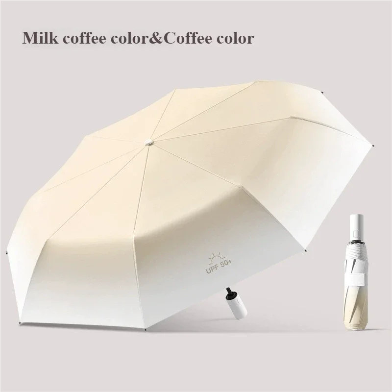 Premium Automatic Umbrella Gradient Color Sun & Rain Dual Use Parasol