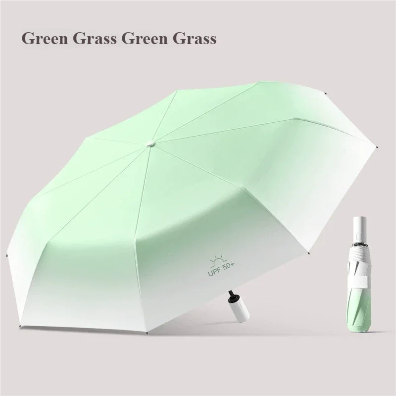 Premium Automatic Umbrella Gradient Color Sun & Rain Dual Use Parasol