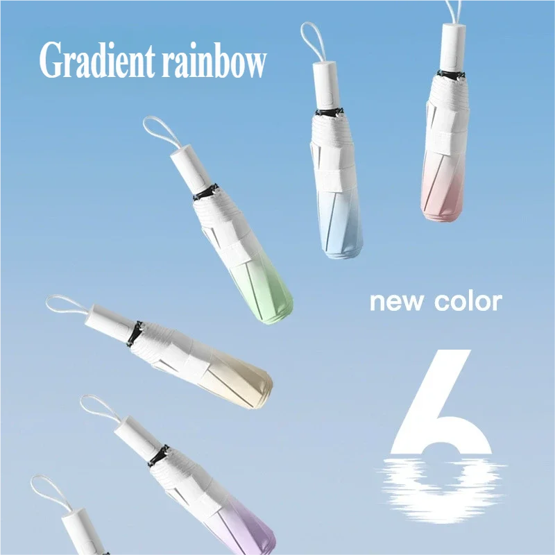 Premium Automatic Umbrella Gradient Color Sun & Rain Dual Use Parasol